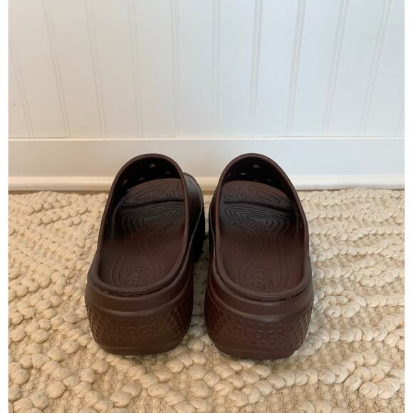 Crocs Women's Stomp Slide Mocha Brown Women Size 10 - Picture 10 of 10